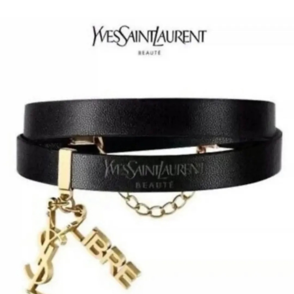 YSL Leather Choker / Bracelet